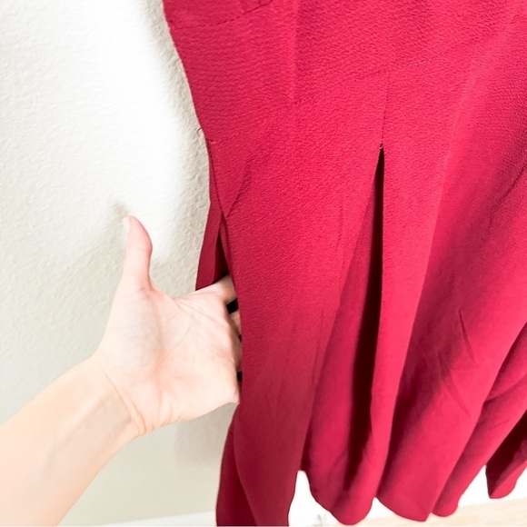 NWT ModCloth x Collectif London Wine Retro Suzette Swing Midi Dress medium UK 10 - Picture 7 of 10